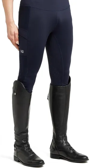 Horseware Womens Silicone Riding Tights Dark Navy Small