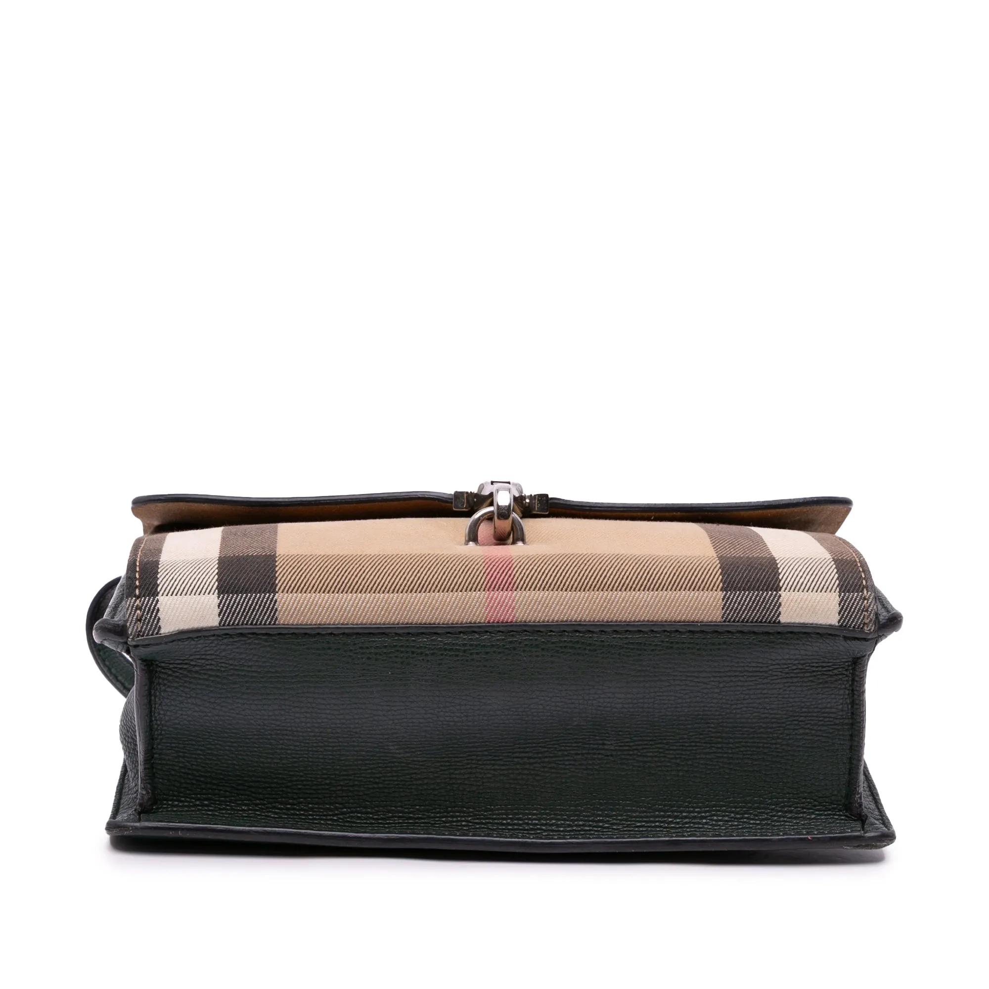 House Check Canvas and Leather Derby Macken Crossbody