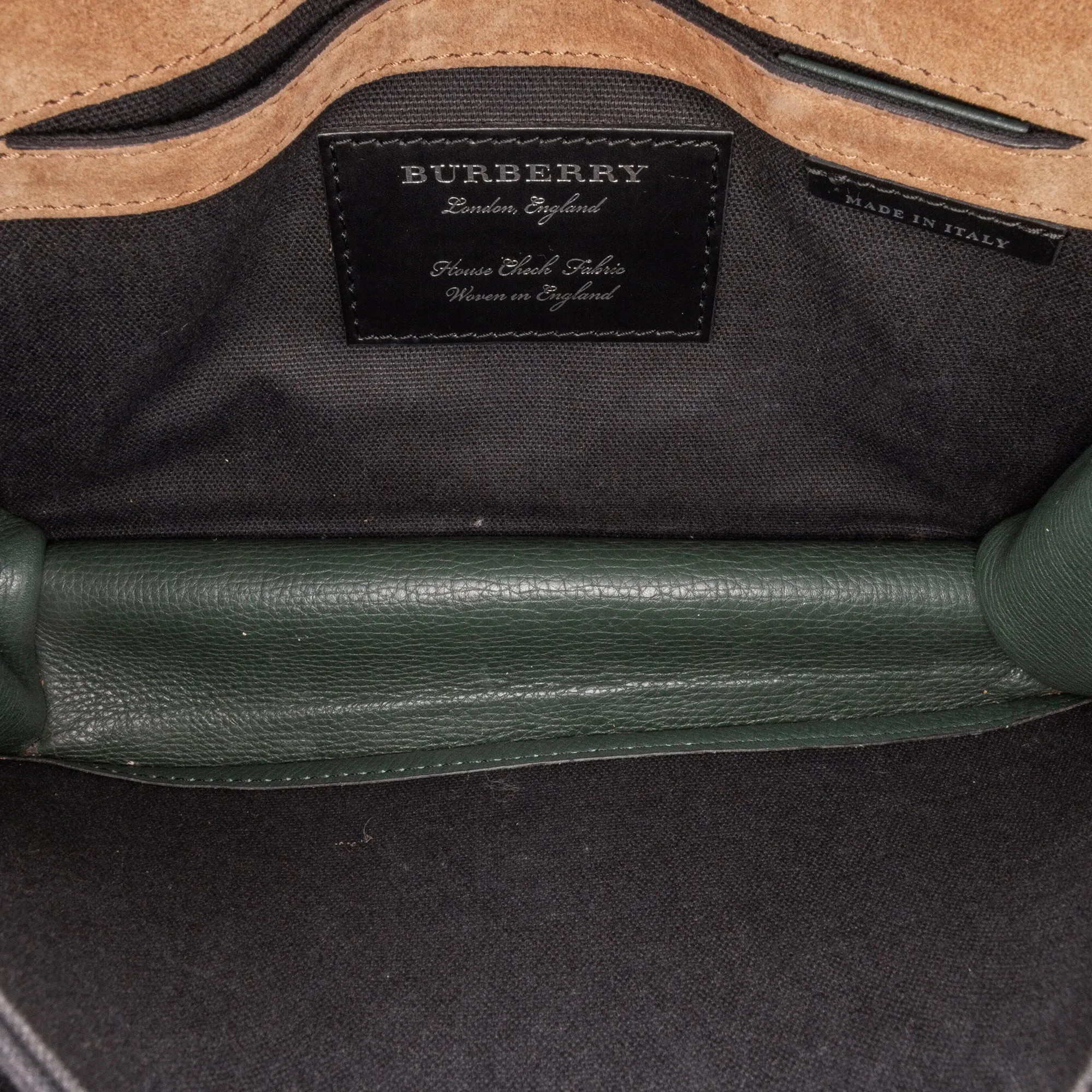 House Check Canvas and Leather Derby Macken Crossbody