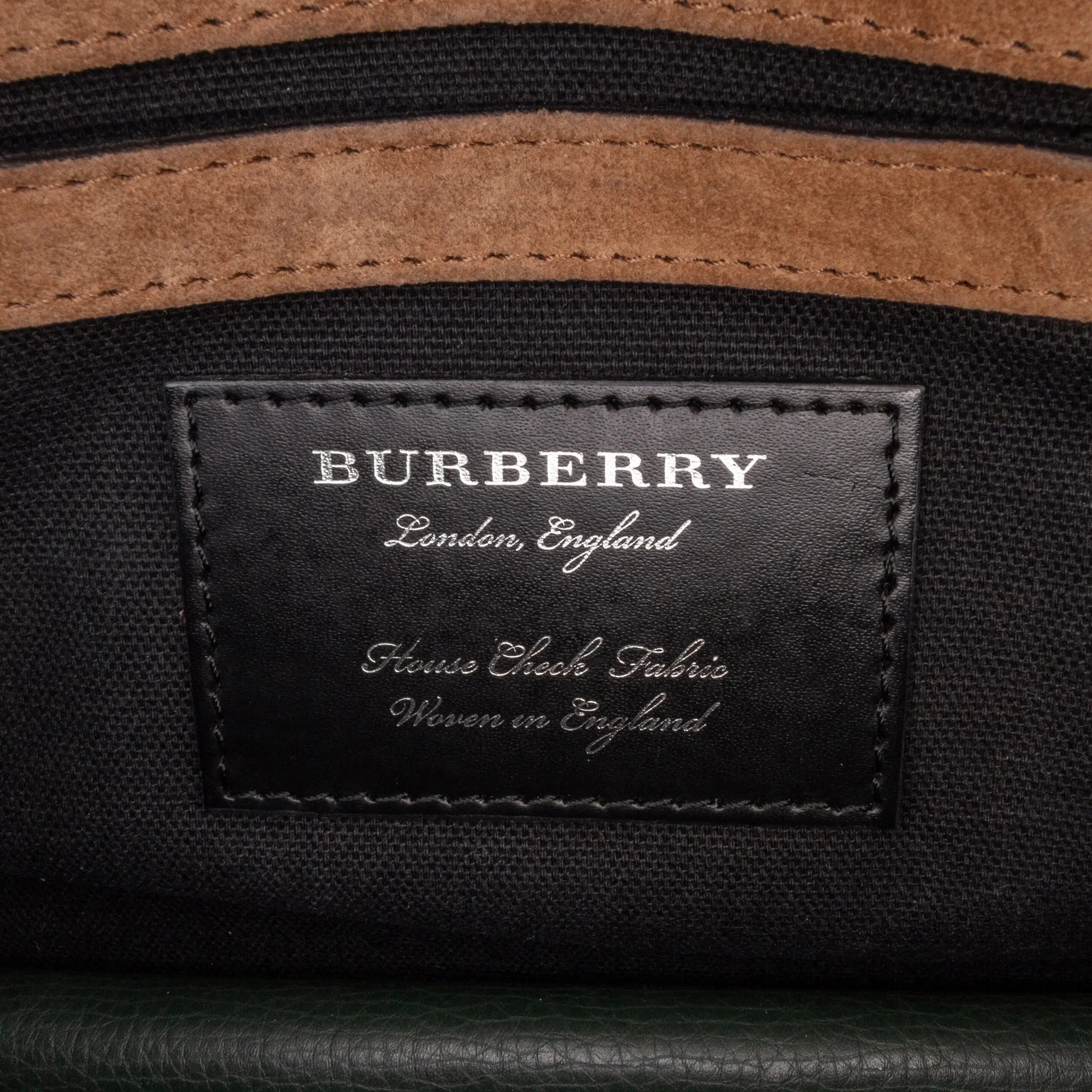 House Check Canvas and Leather Derby Macken Crossbody