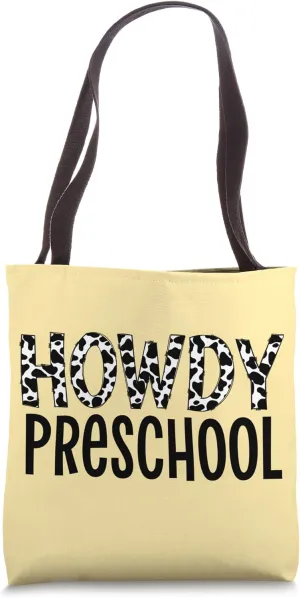 Howdy Preschool Tote Bag