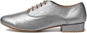 HROYL Men's Standard Latin/Jazz Dance Shoes Leather lace-up Ballroom W-701