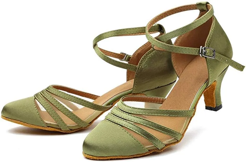 HROYL Womens Closed Toe Latin Salsa Ballroom Dance Shoes,Model 516/117/189
