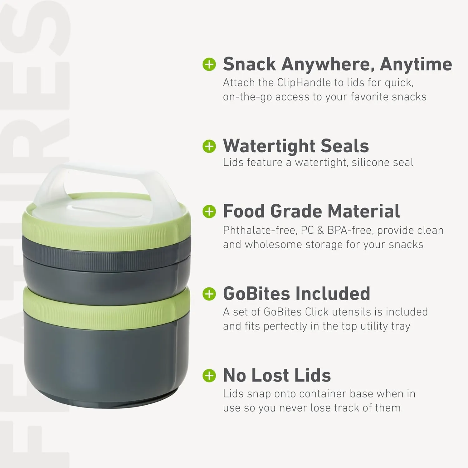 humangear STAX XL/Eat System | Modular Storage Container | Extra Large Stacking Container | BPA-Free, PC-Free, Phthalate-Free
