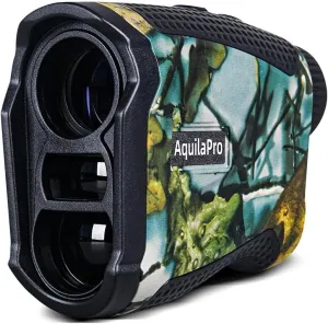 Hunting Range Finder, Type-C Recharging, 1300 Yd, Camo Pattern, 6X Magnification, Distance/Angle/Speed/Scan Multi Functional Waterproof Laser Range Finder with Case