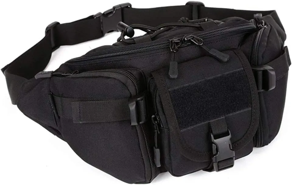 Huntvp Tactical Waist Pack Bag Military Fanny Packs WR Hip Belt Bag Pouch for Hiking Climbing Outdoor Bumbag