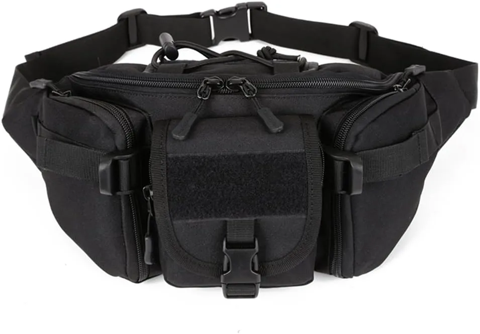 Huntvp Tactical Waist Pack Bag Military Fanny Packs WR Hip Belt Bag Pouch for Hiking Climbing Outdoor Bumbag
