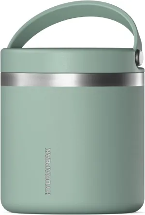 Hydrapeak 25oz Stainless Steel Vacuum Insulated Thermos Food Jar | Thermos for Hot Food and Cold Food, Wide Mouth Leak-Proof Soup Thermos for Adults, 10 Hours Hot and 16 Hours Cold (Seafoam)