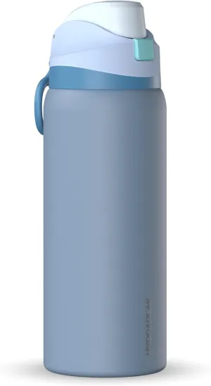 Hydrapeak Oasis 32 oz Water Bottle with Chug Lid, Stainless Steel Insulated Water Bottle For Men and Women, Modern Blue1