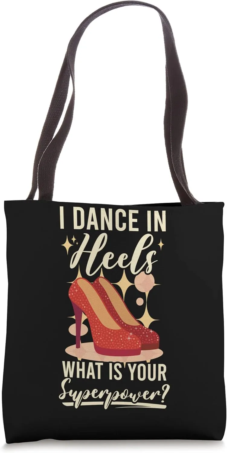 I Dance In Heels Duet Dancer Ballroom Dancing Tote Bag