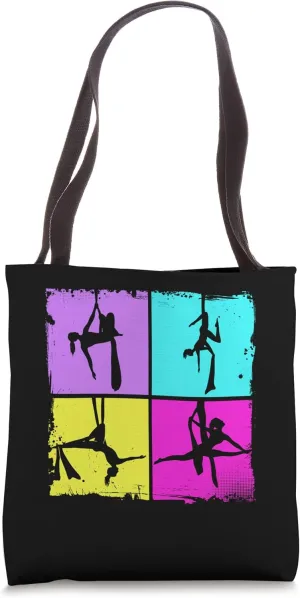 I Just Love Air Dancing Curtain Art Aerial Dance Tote Bag