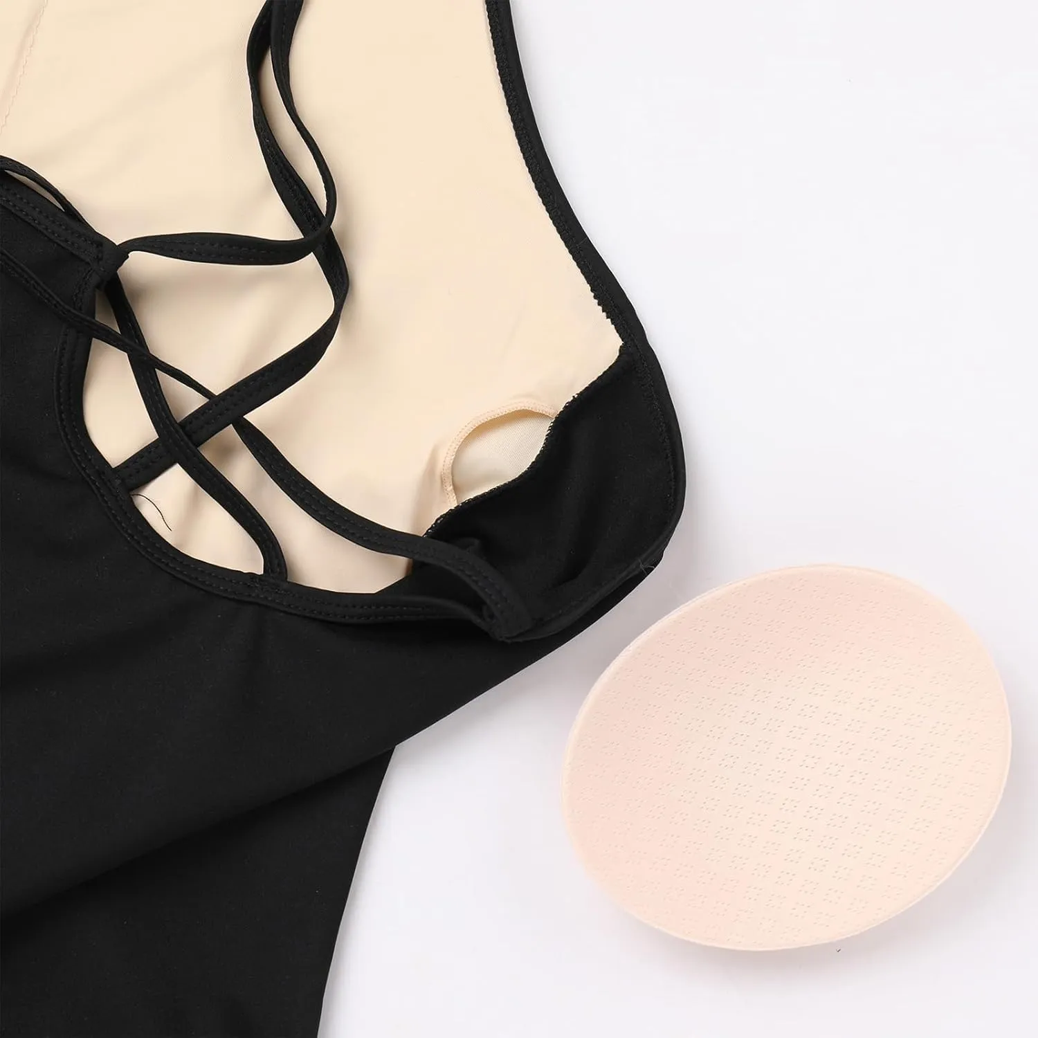 IBAKOM Ballet Leotard for Women Double Strap Adult Gymnastics Leotards with Chest Pad High Cut Dance Basic Ballerina Costume