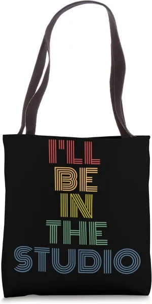 I'll Be In The Studio retro 70s vintage Tote Bag