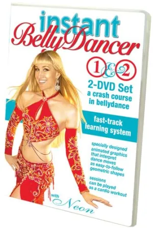 Instant Bellydancer! A Crash Course in Belly Dance, with Neon (TWO-DVD SET): Beginner bellydance classes, Learn belly dance, Belly dance how-to instruction
