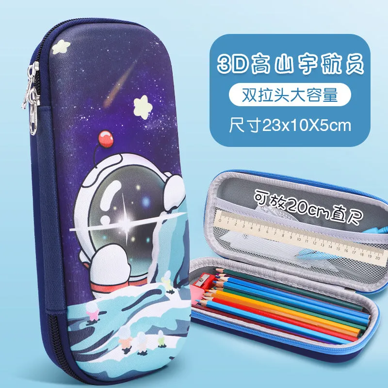 INSTOCK-Cartoon Primary School Student 3D Pencil Case
