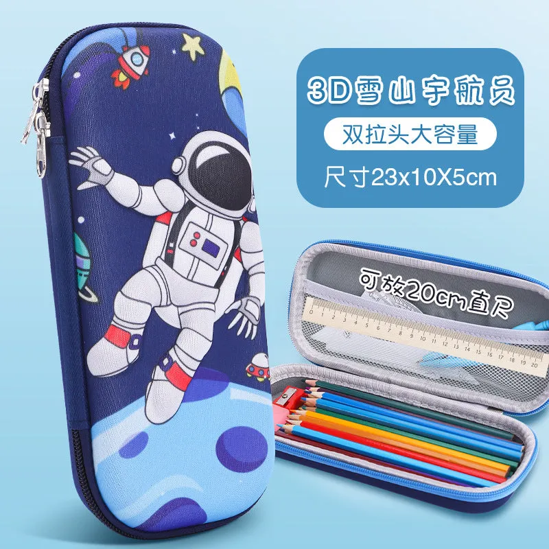 INSTOCK-Cartoon Primary School Student 3D Pencil Case