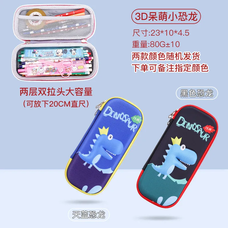INSTOCK-Cartoon Primary School Student 3D Pencil Case