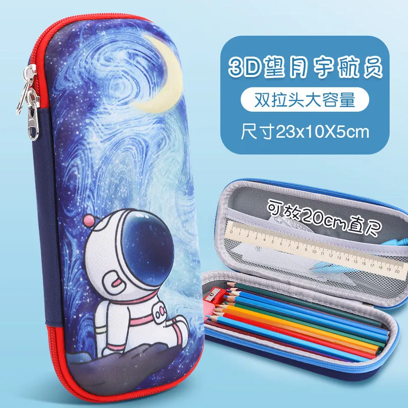 INSTOCK-Cartoon Primary School Student 3D Pencil Case