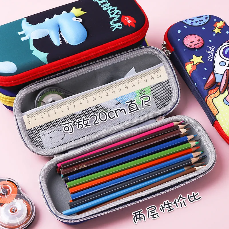 INSTOCK-Cartoon Primary School Student 3D Pencil Case