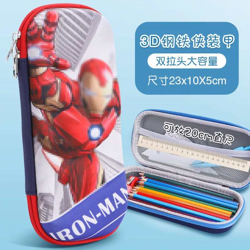 INSTOCK-Cartoon Primary School Student 3D Pencil Case