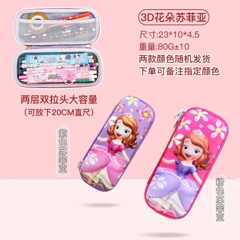 INSTOCK-Cartoon Primary School Student 3D Pencil Case