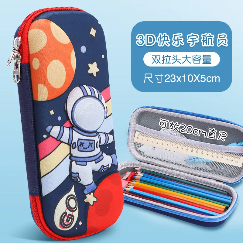 INSTOCK-Cartoon Primary School Student 3D Pencil Case