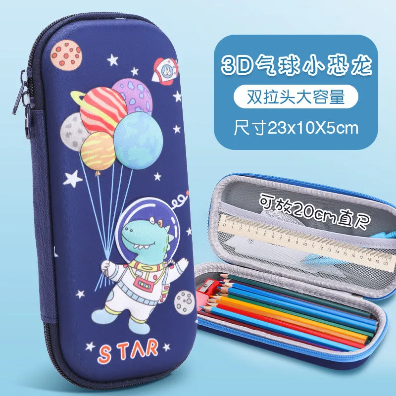 INSTOCK-Cartoon Primary School Student 3D Pencil Case