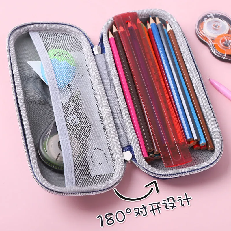 INSTOCK-Cartoon Primary School Student 3D Pencil Case