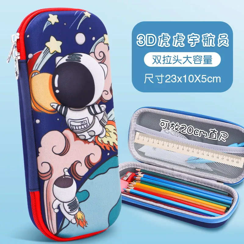 INSTOCK-Cartoon Primary School Student 3D Pencil Case