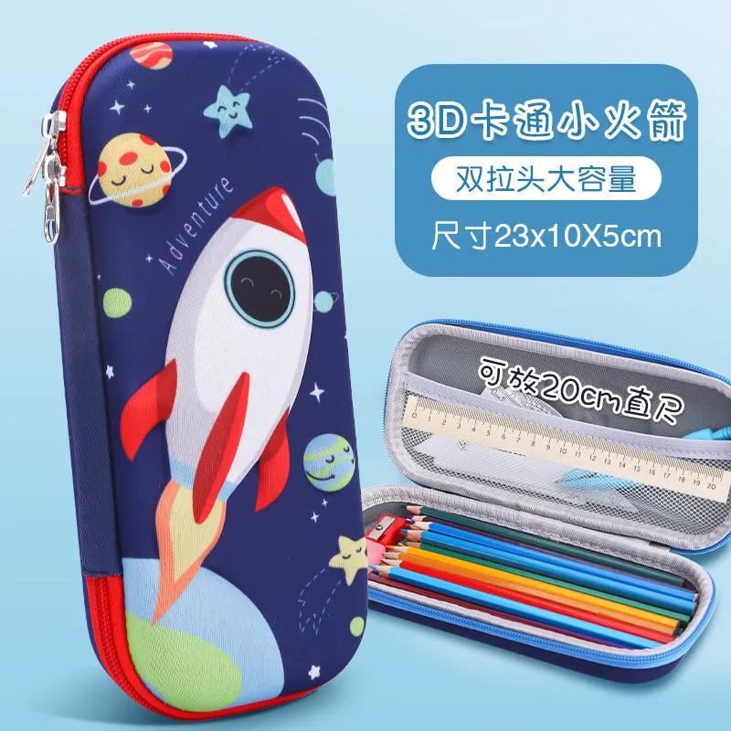INSTOCK-Cartoon Primary School Student 3D Pencil Case