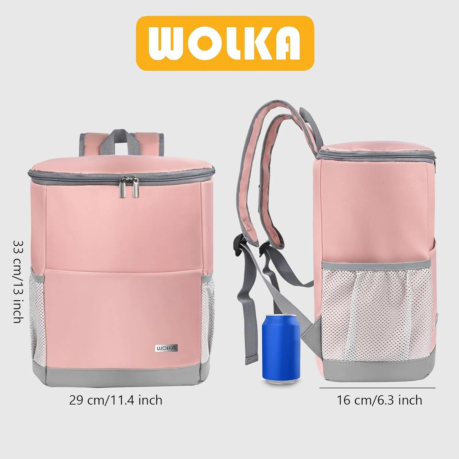 Insulated Cooler Backpack Outdoor - Leak Proof Backpack Cooler 30 Cans, Waterproof Lightweight Cooler Bag for 12h Hot/Cold Retention - Soft Cooler for Travel, Camping, Beach, Lunch