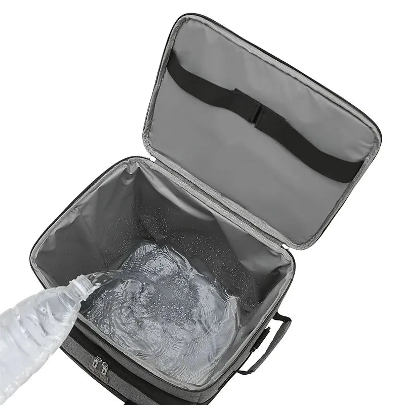 Insulated Cooler Bag With Trolley and Wheels 35L