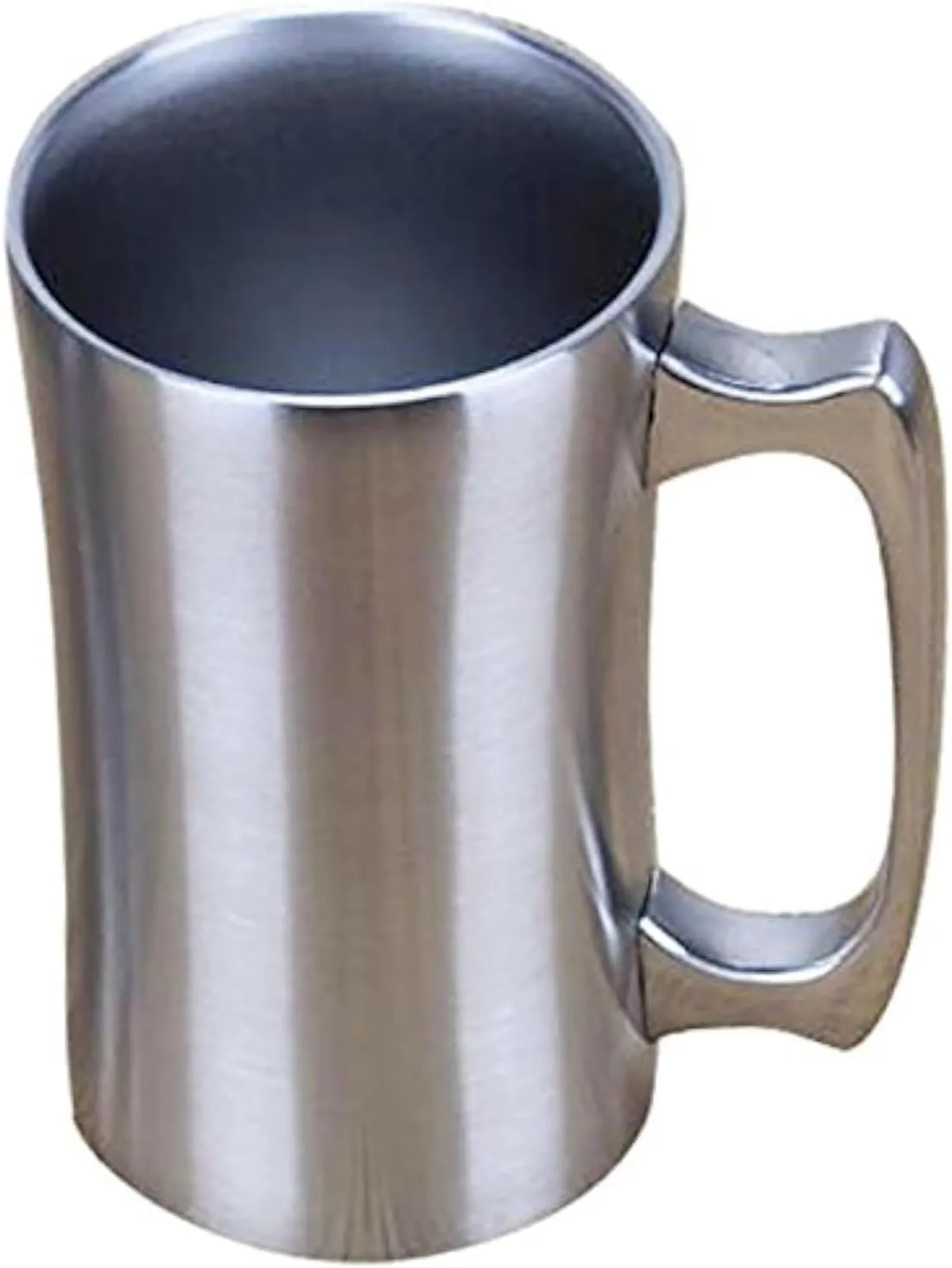 Insulated Cup, Stainless Steel Coffee Mug, 20 oz Coffee Mug, (560 ml), Double Wall Beer Stein, Tumbler with Handle, Insulated Beer Mug with Lid