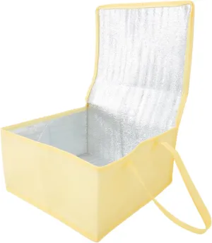 Insulated Grocery Bag for Food Design Thermal Food Warmer Tote for Bbq Hotpot Seafood and Cakes Reusable Cooler Bag with Zipper for Picnics and Camping