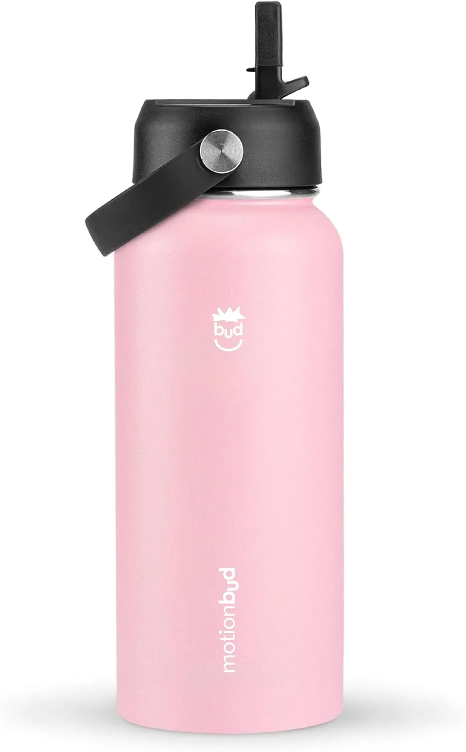 Insulated Water Bottle 32oz. - Stainless Steel, Spill-Proof Thermos with 3 Lids - BPA-Free, Vacuum Insulated, Keeps Drinks Cold for 24 Hours - Great for Travel, Workout, Sports