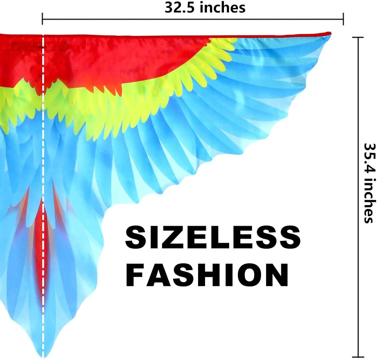 iROLEWIN Bird-Wings-Parrot-Costume for Adults Mardi Gras Headband for Women Feather Cape Big Eagle Dress-Up Shawl Party Gifts