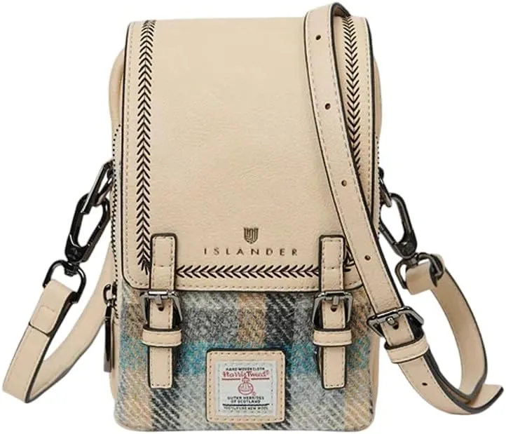Islander The Baby Jura Crossbody Harris Tweed & Microfibre Leather