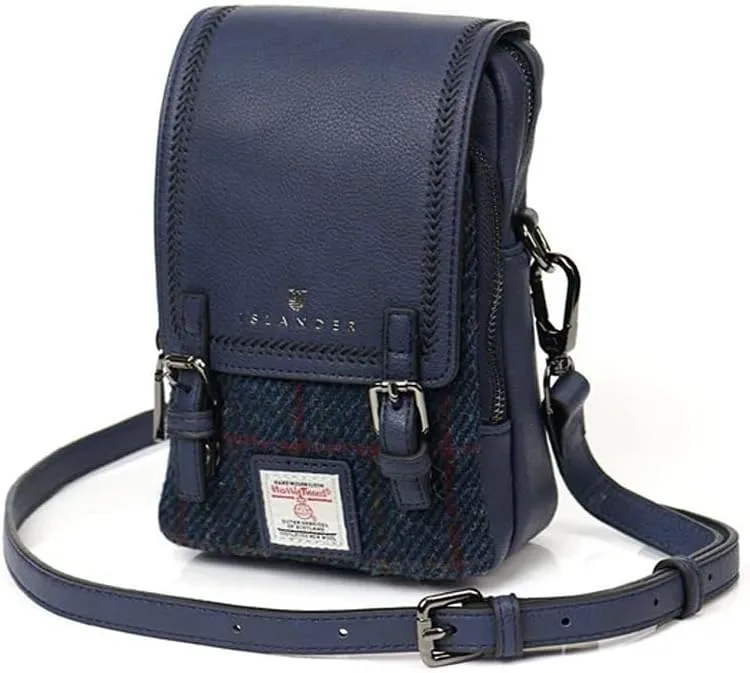 Islander The Baby Jura Crossbody Harris Tweed & Microfibre Leather