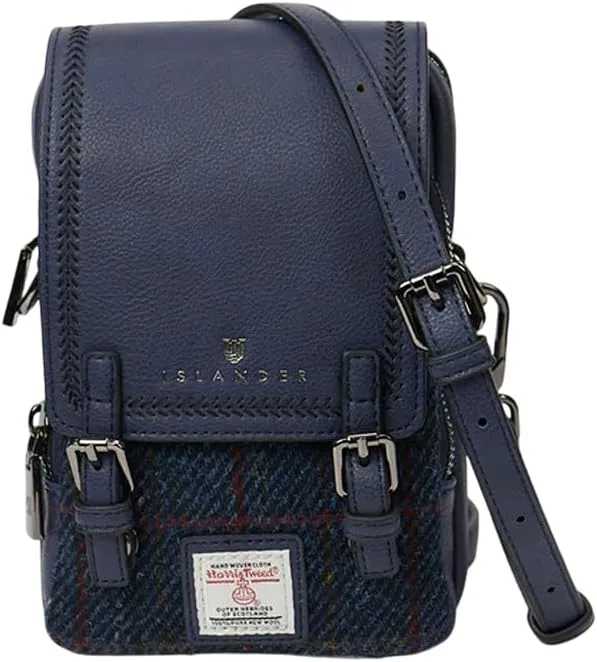 Islander The Baby Jura Crossbody Harris Tweed & Microfibre Leather