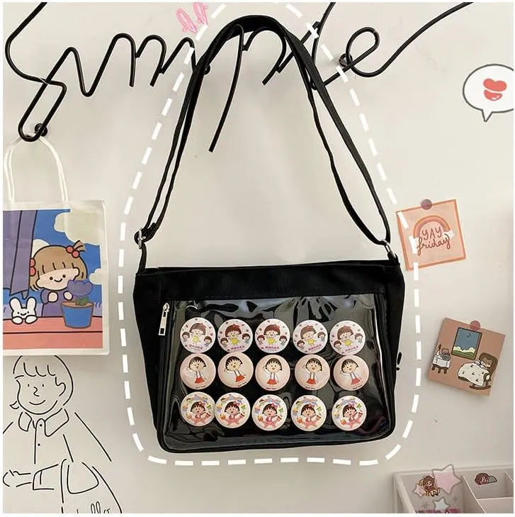 Ita Bag Crossbody Shoulder Bag Kawaii Cute Pin Display Cosplay Bag Messenger Japanese Ita Bag Accessories