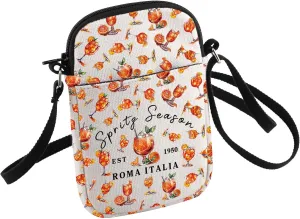 Italy Lover Gift Spritz Season Roma Italia Crossbody Bag European Italy Trip Gift