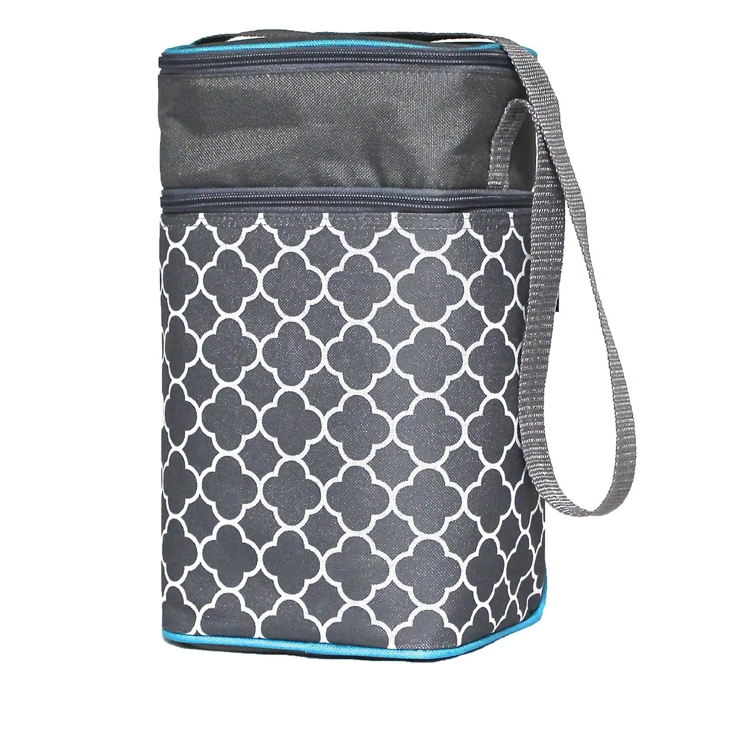 J.L. Childress 6 Bottle Cooler, Insulated Breastmilk Cooler & Lunch Bag for Baby Food & Bottles, Leak-Proof & Heat-Sealed, Ice Pack Included
