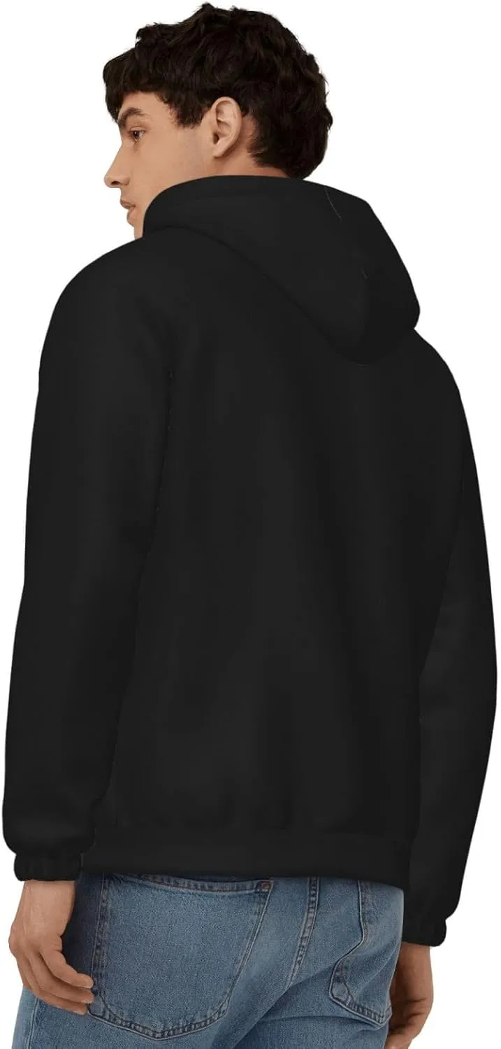 Johnnie music and Walker Men Zip Up Hoodies Long Sleeve Hoodie Hooded Zippered Cardigan Sweatshirt Pullover