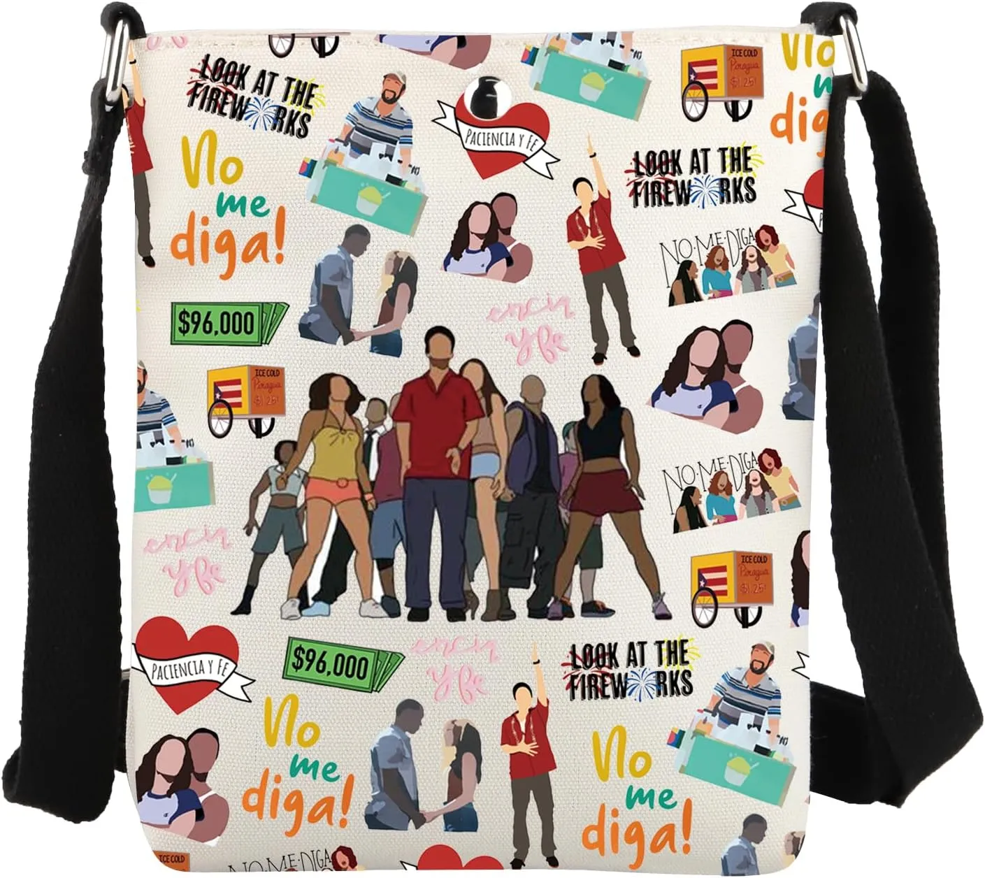 JYTAPP Heights Musical Inspired Crossbody Bag Musical Gifts Heights Show Gift Heights Gift Bag