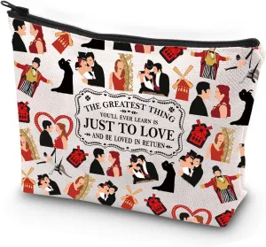 JYTAPP M Musical Makeup Bag The Greatest Thing You'll Ever Learn Is Just To Love And Be Loved In Return Cosmetic Bag for Fans