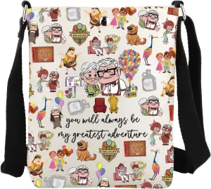 JYTAPP Movie Merch You Will Always Be My Greatest Adventure Crossbody Bag Valentine Love Gift