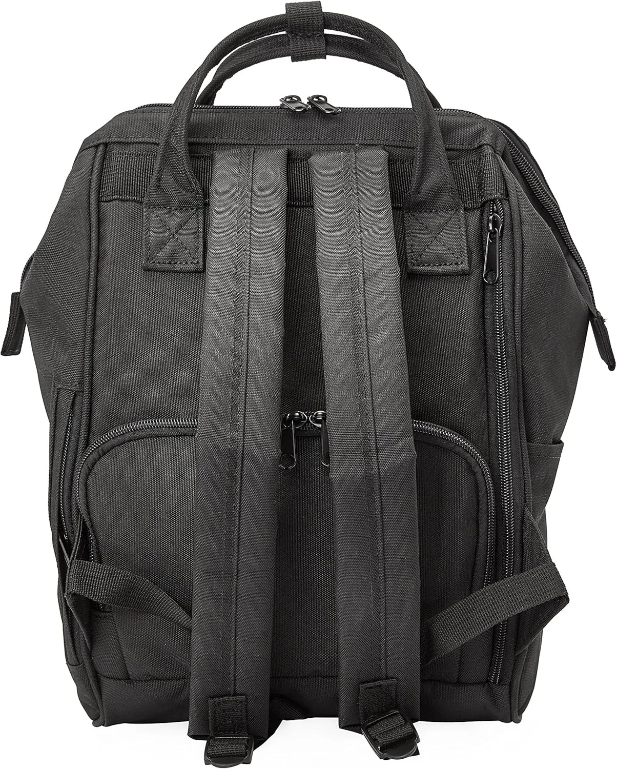 Kah&Kee Polyester Travel Backpack Functional Anti-theft School Laptop for Women Men (Black, Small)
