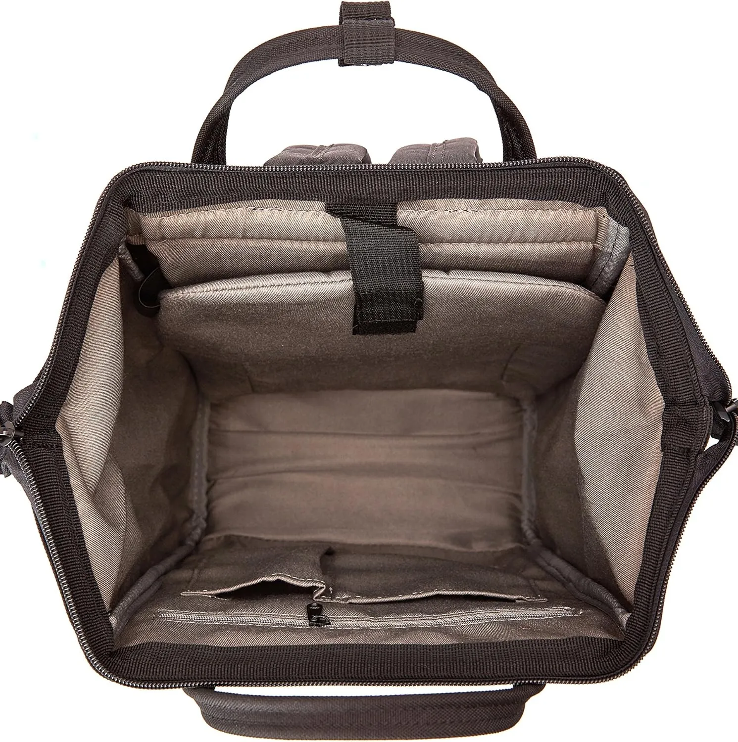 Kah&Kee Polyester Travel Backpack Functional Anti-theft School Laptop for Women Men (Black, Small)