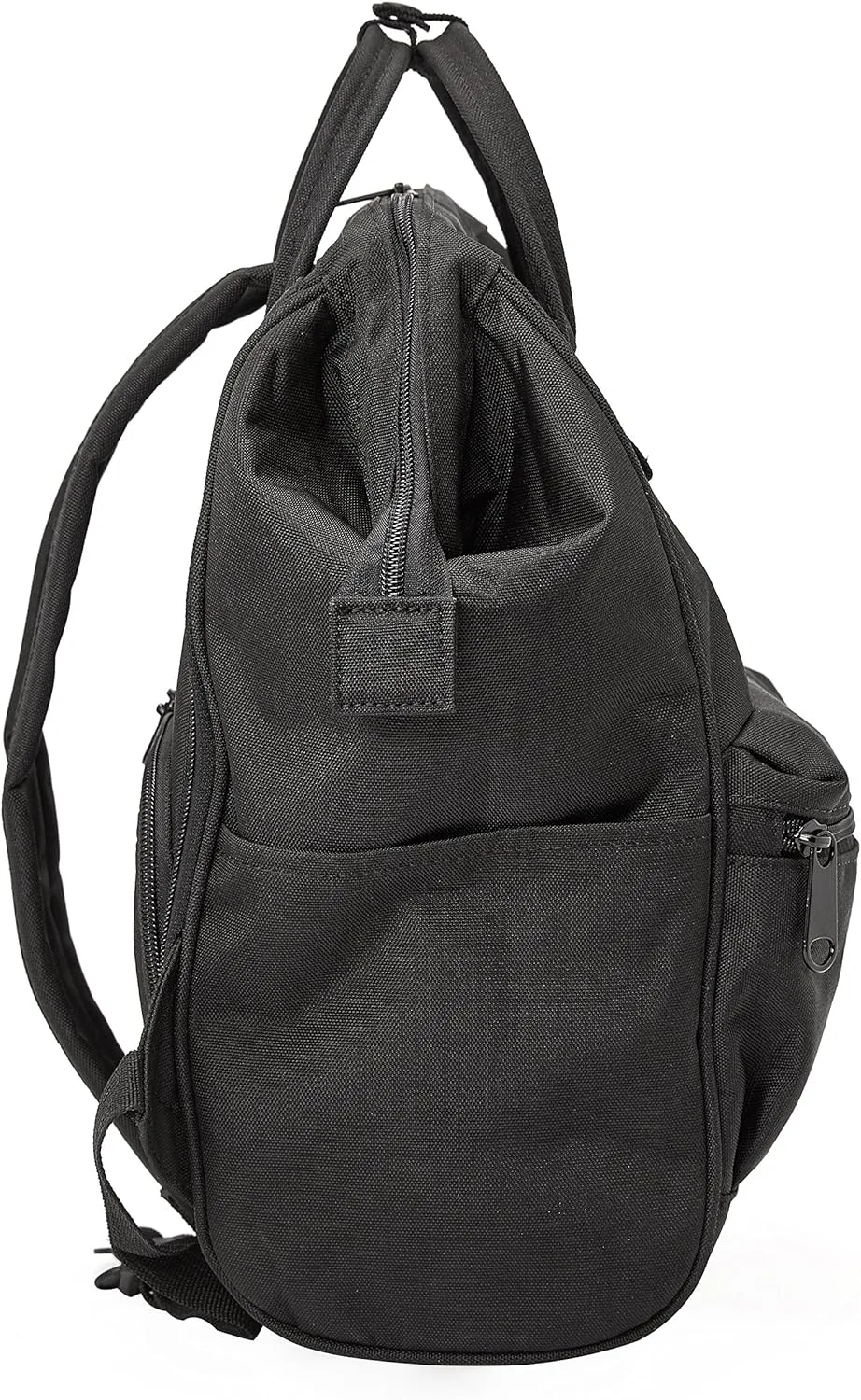 Kah&Kee Polyester Travel Backpack Functional Anti-theft School Laptop for Women Men (Black, Small)