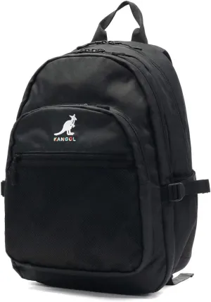 Kangol Backpack, Embroidered Logo, Mesh Pocket, 2 Layers, Lightweight, Multi-functional, Can Store a PC, Multi